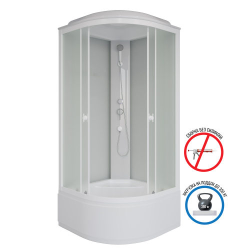 Душевая кабина Niagara Promo P100/40/MT 100х100 четверть круга с крышей ориентация универсальная